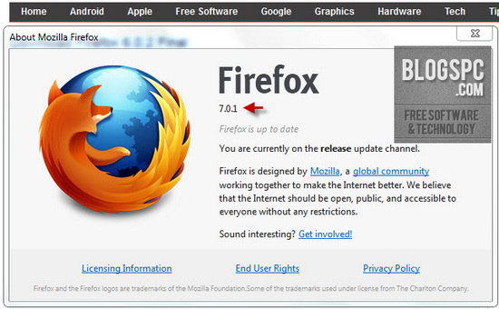 newest version of firefox for windows 7