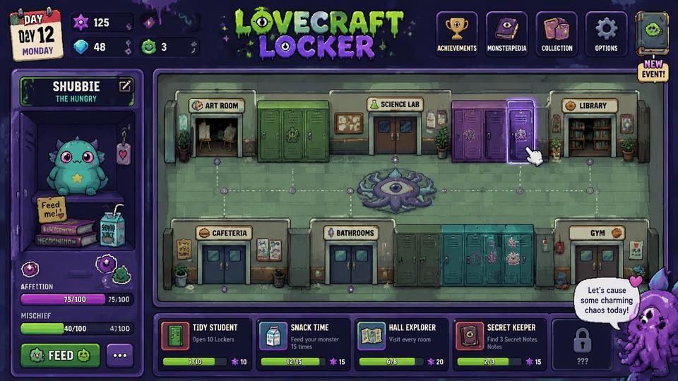 Lovecraft Locker 校园地图 演示图 6
